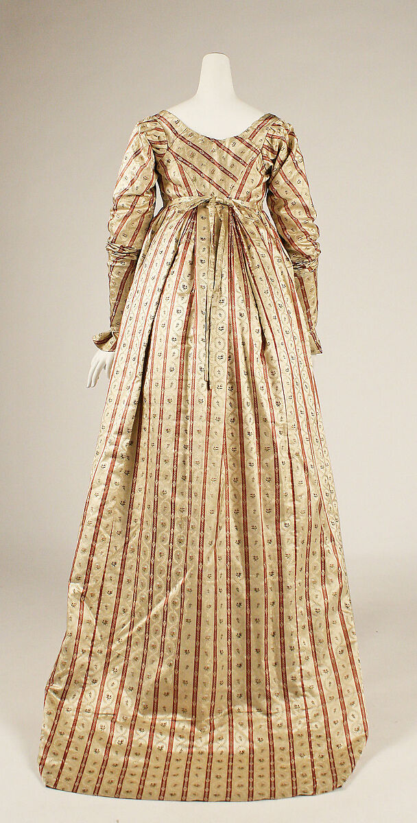 Dress, silk, British