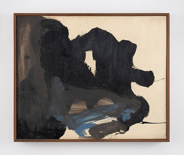 Frontier No. 10, Robert Motherwell (American, Aberdeen, Washington 1915–1991 Provincetown, Massachusetts), Oil and alkyd on paperboard mounted to stretcher 