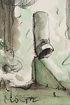Fag End, Claes Oldenburg (American (born Sweden), Stockholm 1929–2022 New York), Watercolor and black crayon on paper
