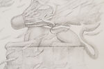 Shuttlecock Sphinx, Autumn, Claes Oldenburg (American (born Sweden), Stockholm 1929–2022 New York), Graphite on paper