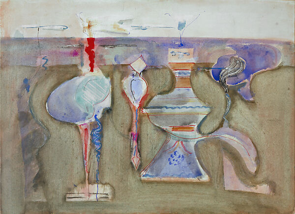 Untitled, Mark Rothko (American (born Russia, now Latvia), Dvinsk 1903–1970 New York), Watercolor and ink on paper 