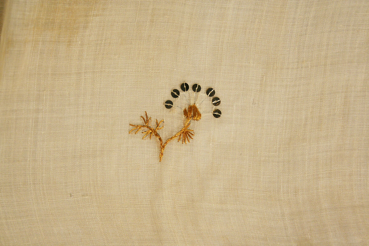 Dress, cotton, silk, French