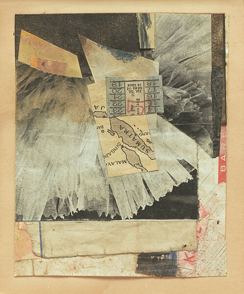 Ohne Titel (SUMATRA), Kurt Schwitters (German, Hanover 1887–1948 Kendal), Collage, paper on paper 