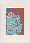 Untitled (Chair), George Segal  American, Color lithograph