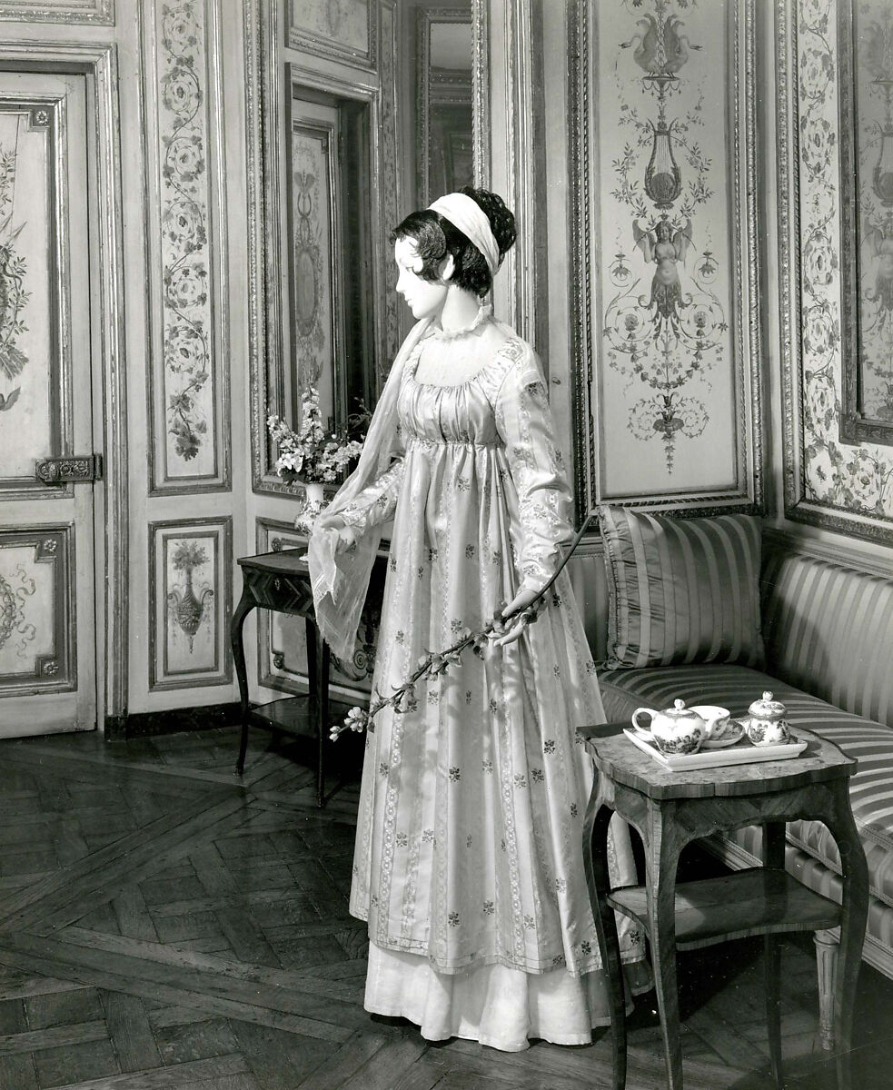 Ensemble, silk, cotton, French