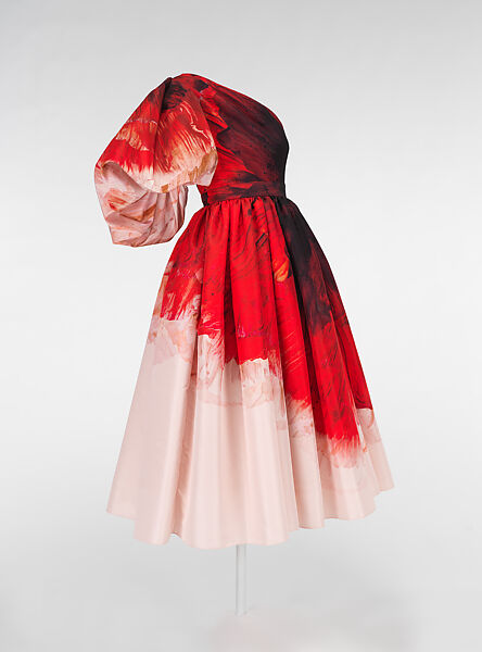Dress, Alexander McQueen (British, founded 1992), polyester, British