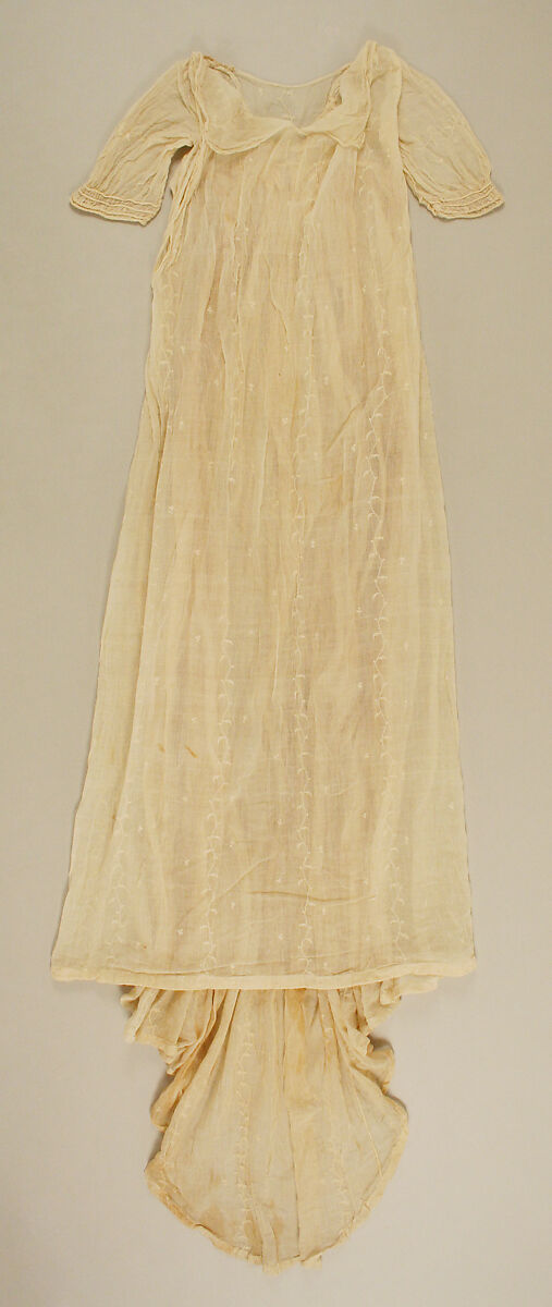 Evening dress, cotton, American 