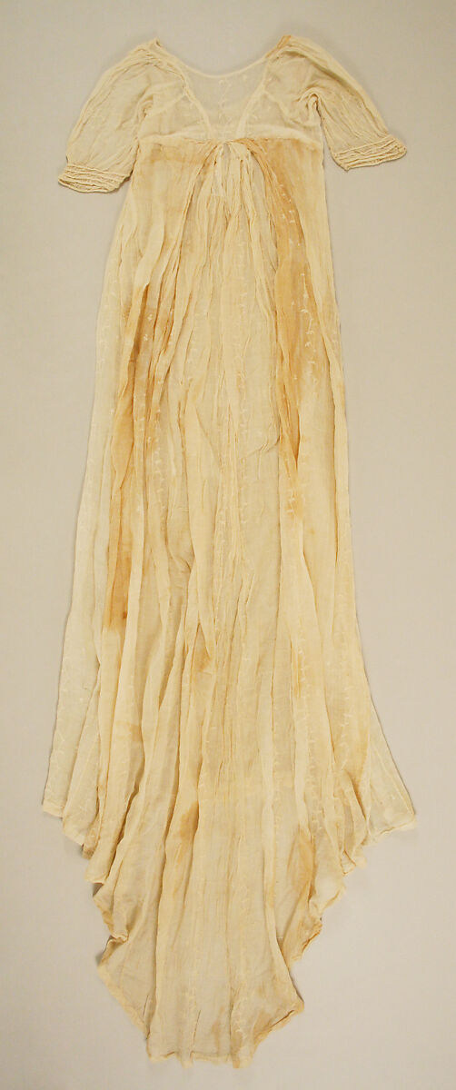Evening dress, cotton, American