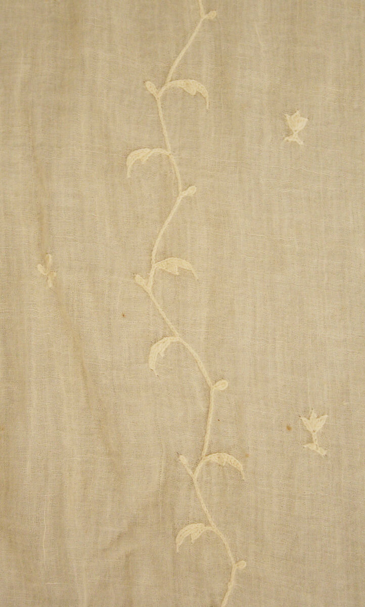 Evening dress, cotton, American