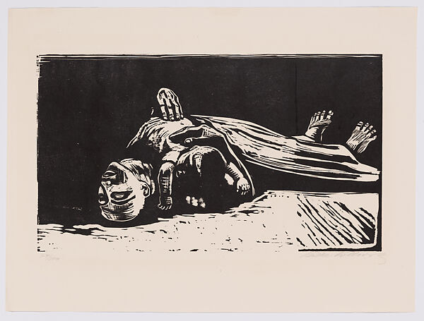 Widow II, from "Kreig" (War), Käthe Kollwitz (German, Kaliningrad (Königsberg) 1867–1945 Moritzburg), Woodcut