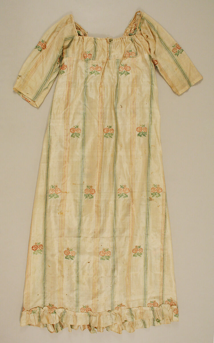 Dress, silk, American 