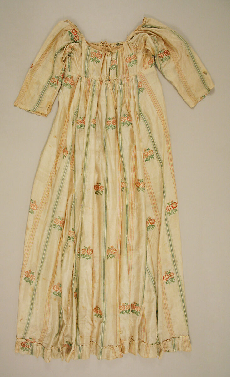 Dress, silk, American