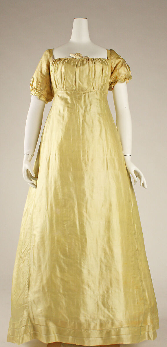 Wedding dress, silk, American 