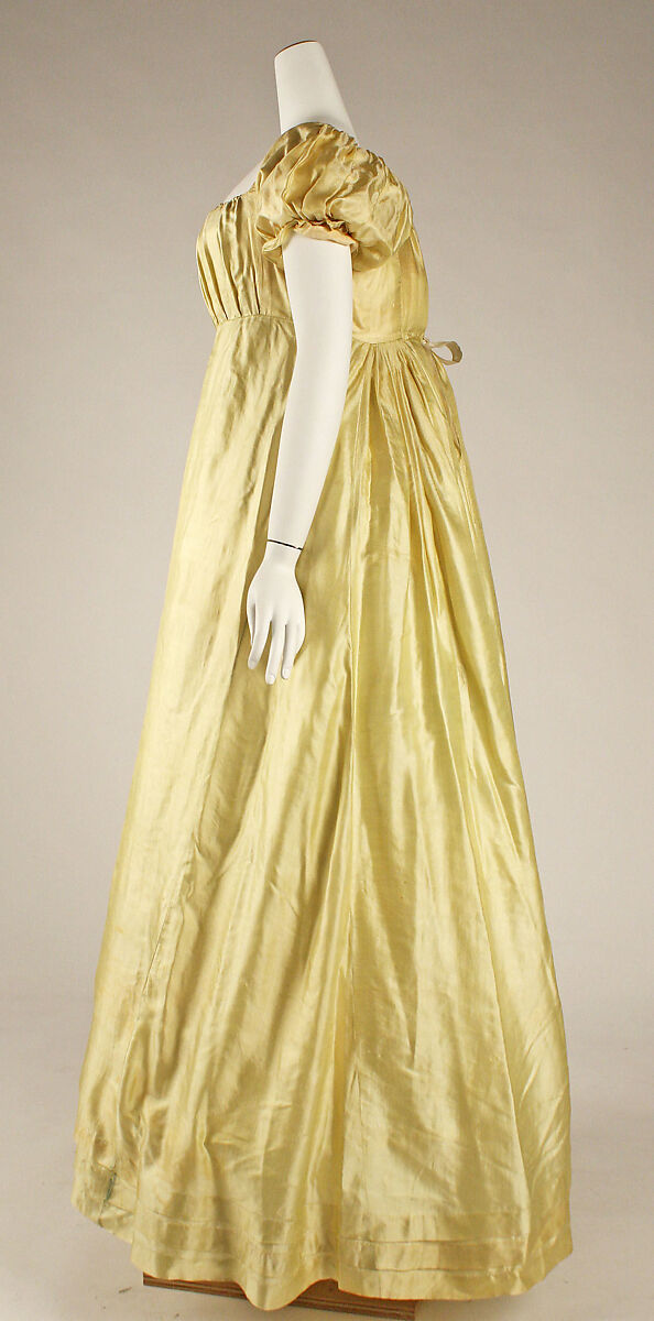 Wedding dress, silk, American