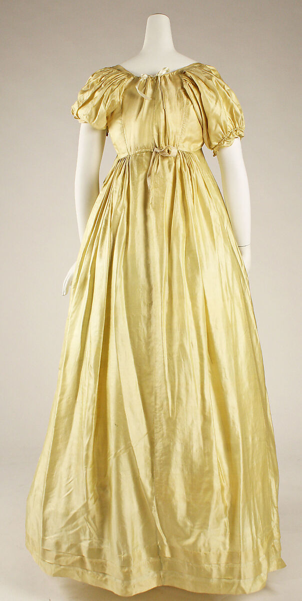 Wedding dress, silk, American