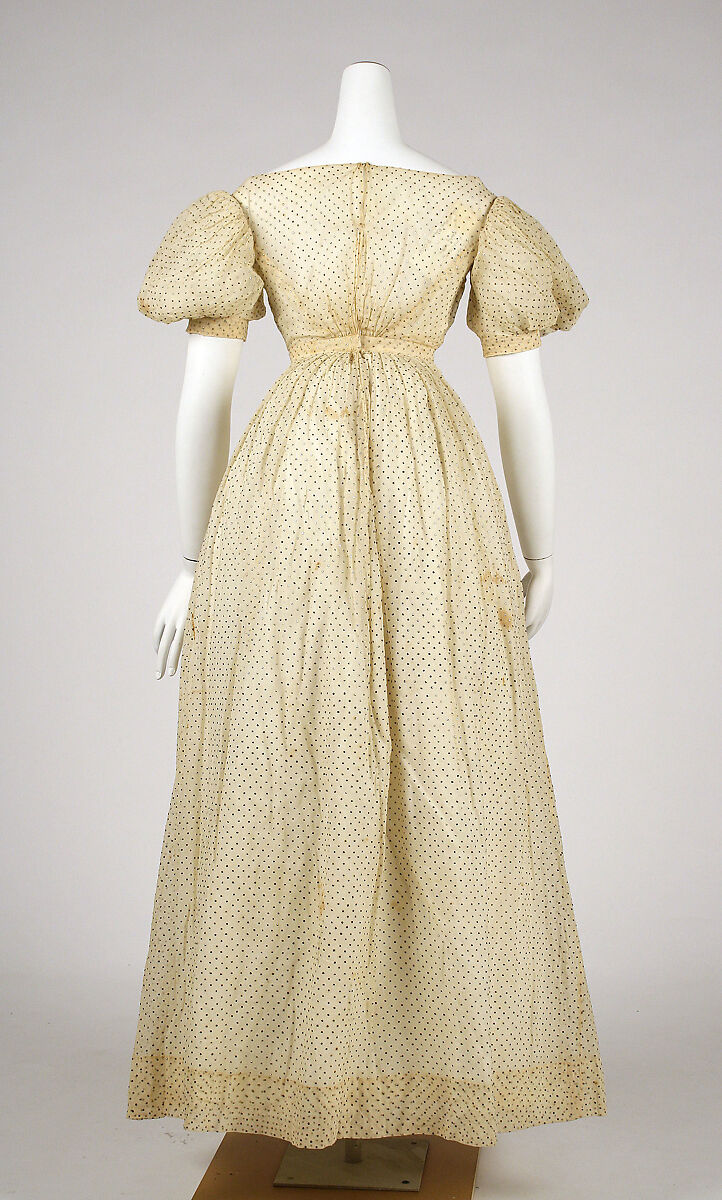 Dress, cotton, American