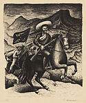 Emiliano Zapata on horseback