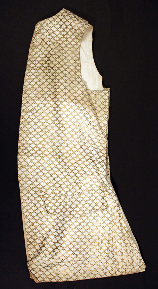 Waistcoat, cotton, British