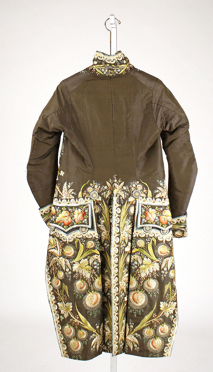 Coat, silk, French