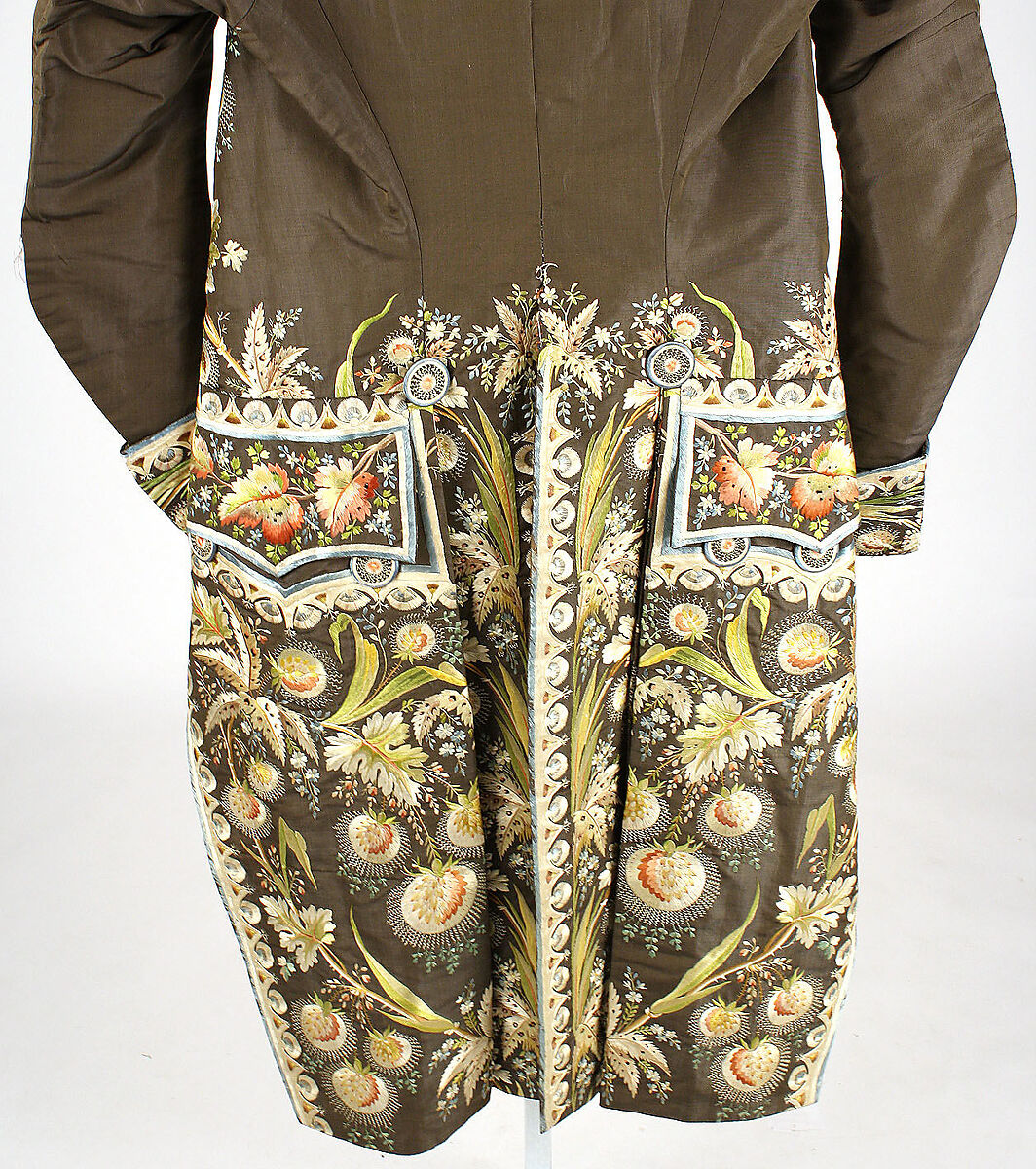 Coat, silk, French