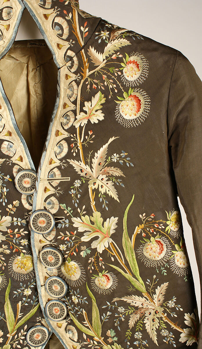 Coat, silk, French