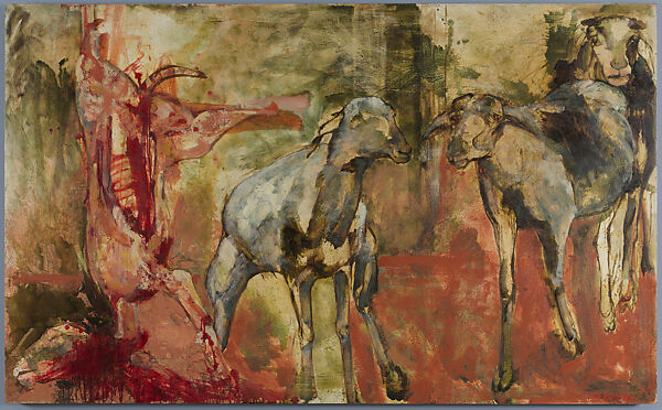 Tabaski III, Iba Ndiaye (Saint-Louis, Senegal 1928–2008 Paris), Oil on plywood