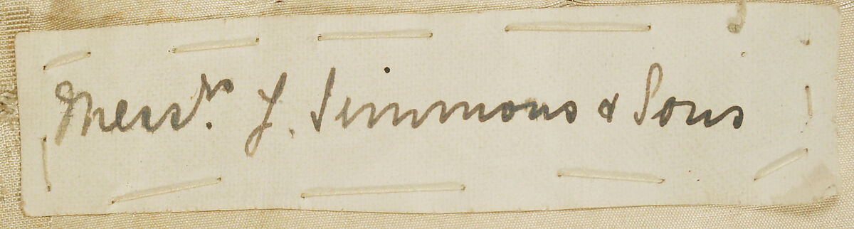 Waistcoat panels, Silk, probably British