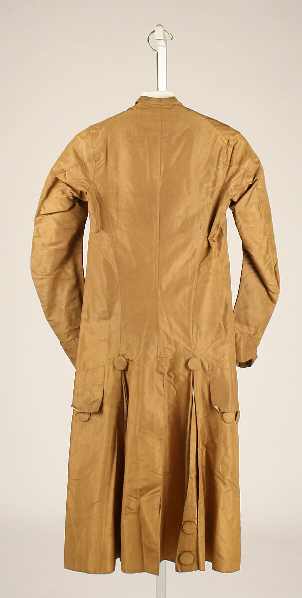 Coat, silk, American or European