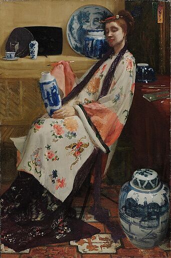 Purple and Rose: The Lange Leizen of the Six Marks, James McNeill Whistler  American, Oil on canvas, American