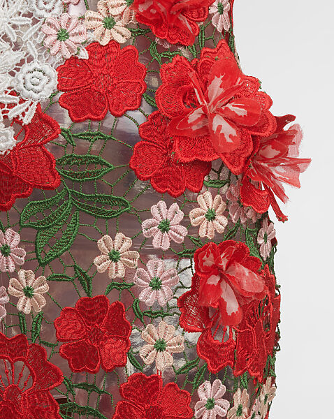 Evening dress, Ronald van der Kemp (Dutch, born 1964), cotton, polyester, silk, Dutch