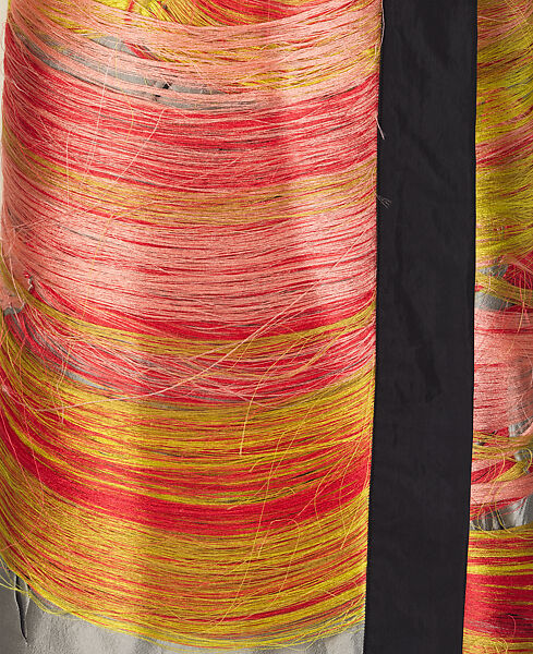 Ensemble, Dries Van Noten (Belgian, born 1958), (a) silk, (b) cotton, silk, (c) cotton, linen, (d, e) leather, Belgian