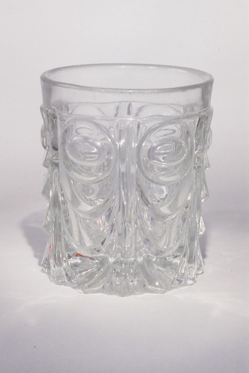 Tumbler, Attributed to Deming Jarves (1790–1863), Blown glass, American 