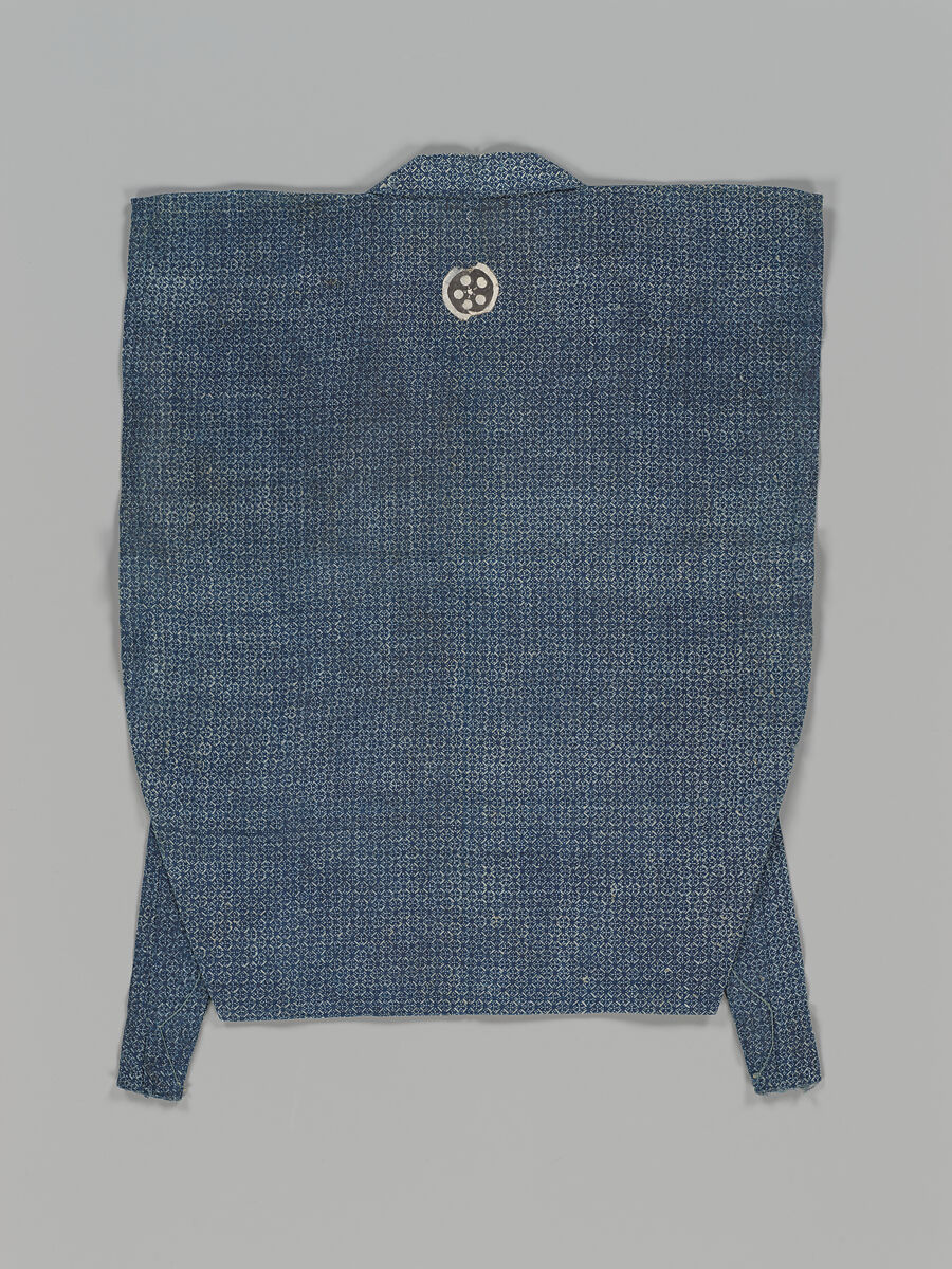 Child’s formal ensemble (kamishimo), Plain-weave bast fiber with stencil-dyeing, Japan
