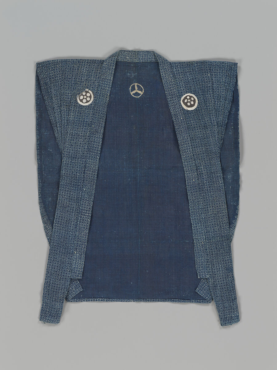 Child’s formal ensemble (kamishimo), Plain-weave bast fiber with stencil-dyeing, Japan 