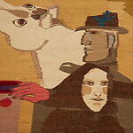 Hjemlige Guder (Homely Gods), Hannah Ryggen (Norwegian, Malmö, Sweden 1894–1970 Trondheim, Norway), Wool and linen