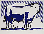 Bull Profile Series, Roy Lichtenstein (American, New York 1923–1997 New York), Set of six lithograph, screenprint, and linecuts in colors (plus one additional print "Bull VII")