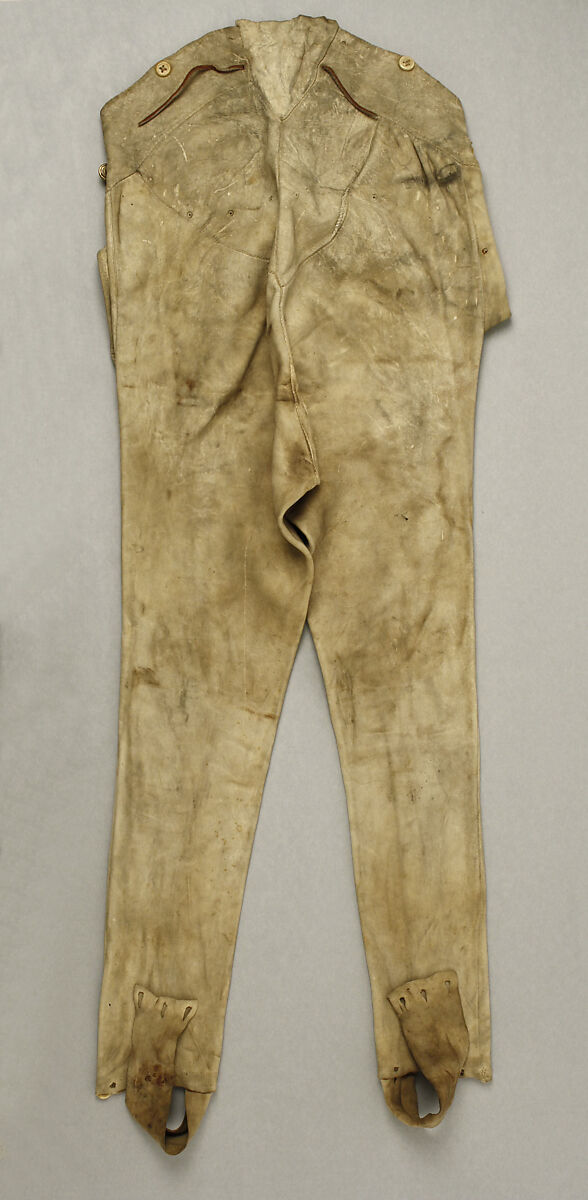 Trousers, leather, probably American