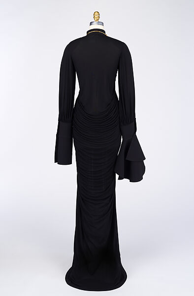 Ensemble, Schiaparelli (French, founded 1927), (a) viscose; (b) metal, wood, French