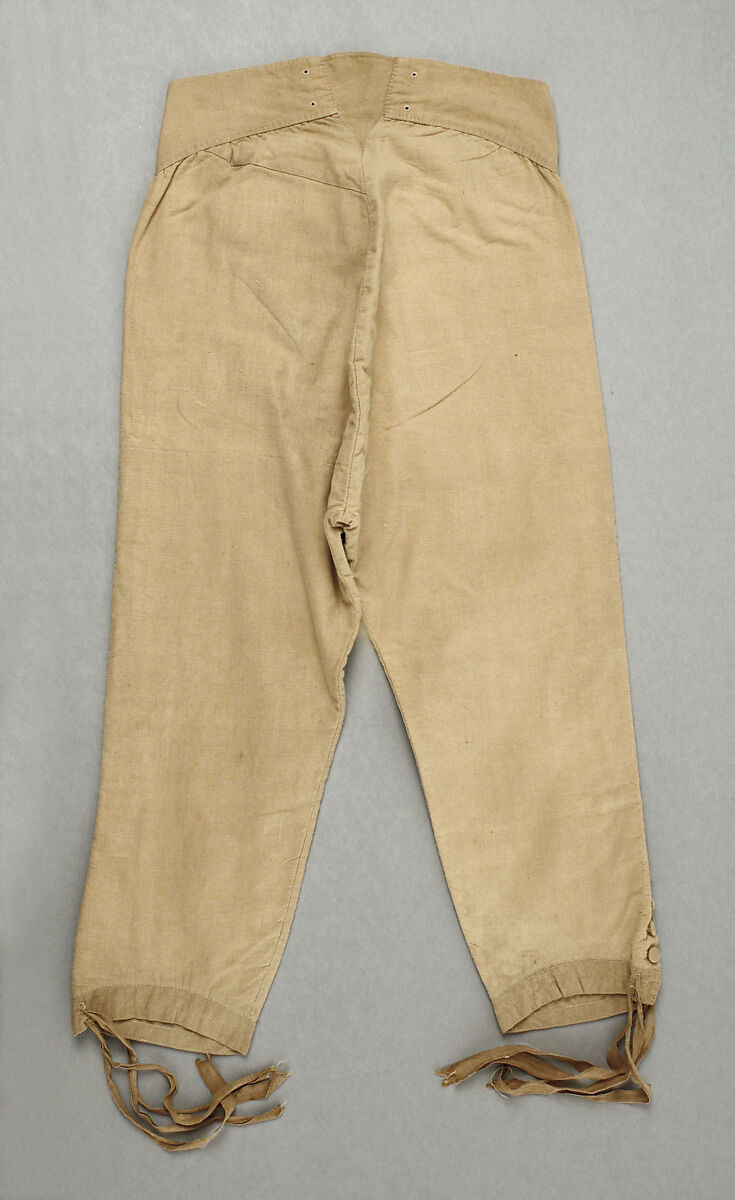 Breeches, cotton, American or European