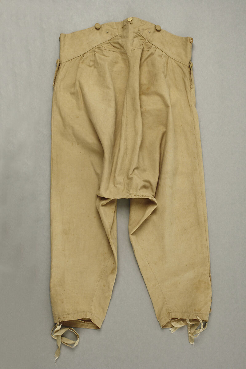 Breeches, cotton, American