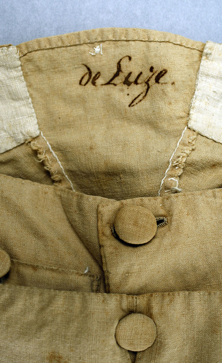 Breeches, cotton, American