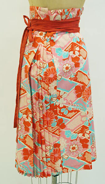 Skirt, Kenzo (French, founded 1970), a,b) cotton, French