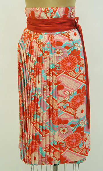 Skirt, Kenzo (French, founded 1970), a,b) cotton, French