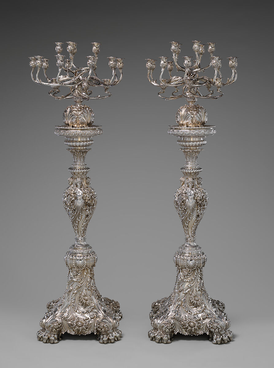 Pair of Candelabra, Tiffany &amp; Co. (1837–present), Silver, American 