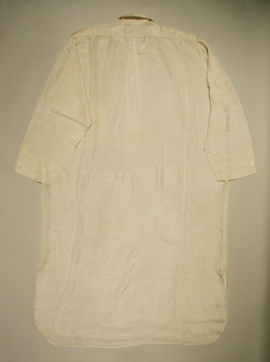 Wedding nightshirt, silk, American
