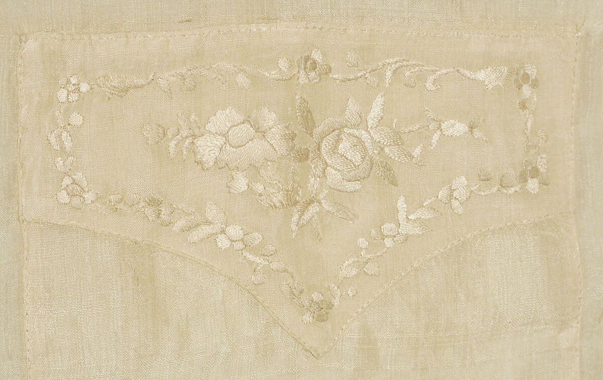 Wedding nightshirt, silk, American