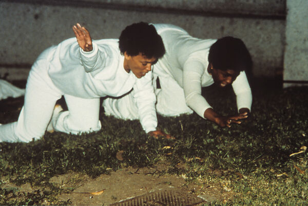 Flying, performed with Juana Nash, Lofty Amono, “Nastyee,” and N'Dugu Jungles at the Los Angeles Municipal Art Gallery, Barnsdall Art Park, Los Angeles, Maren Hassinger  American, Chromogenic print