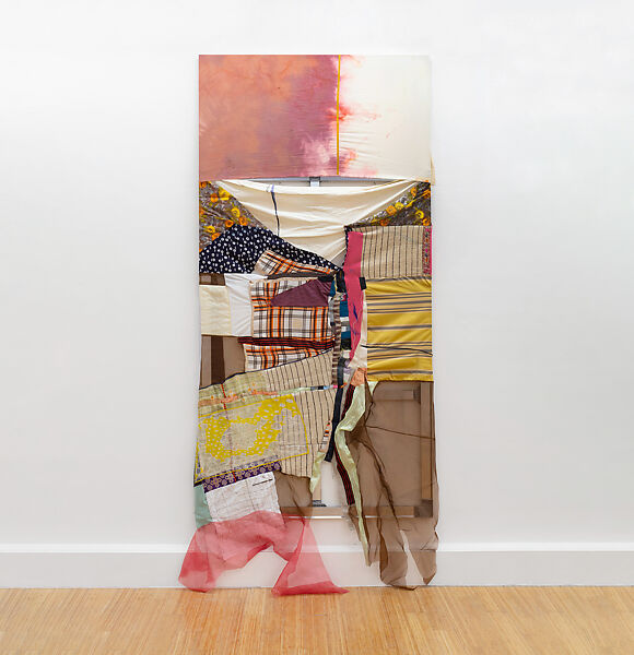 See, The Sarcophagus is Moot, Too, Eric N. Mack  American, Silk, wool, cotton, polyester, ribbon, thread, microfiber, velvet, found handkerchief, and denim