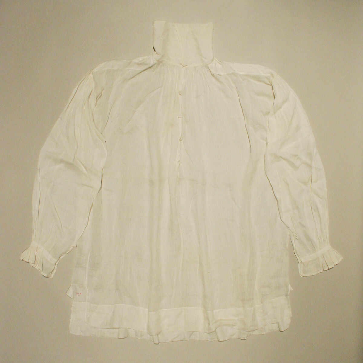 Shirt, linen, American or European 