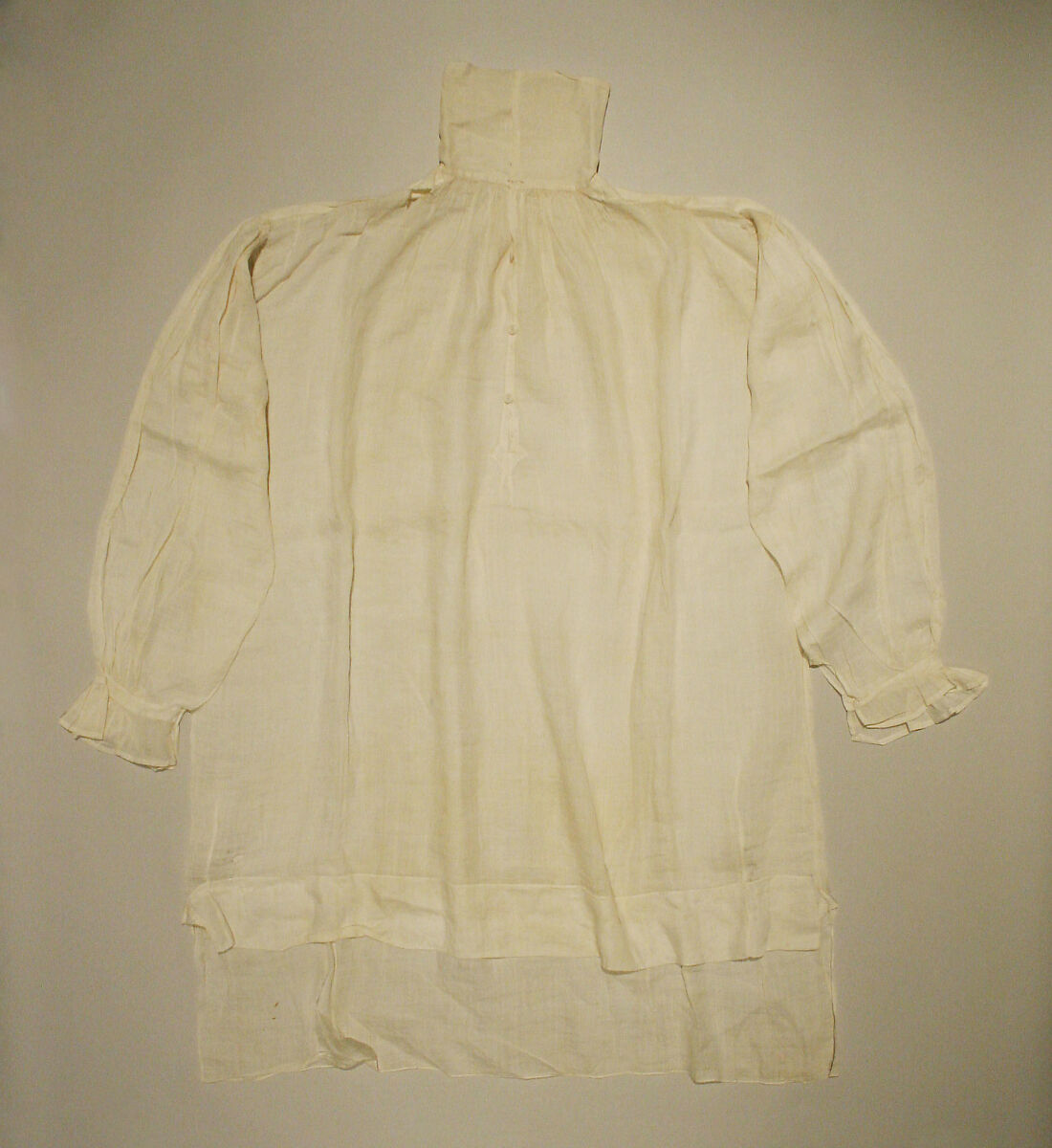 Shirt, linen, American or European 